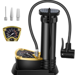 Portable Foldable Mini Foot Air Pump with Pressure Gauge
