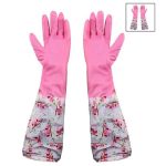 High Quality Full Hand Printed Dish Washing Gloves (Multicolor)( 1-Pair )