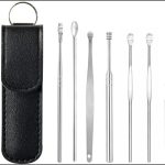 6 PCS Ear Pick Set Portable Ear Cleaner Set Stainless Steel With Lather Case - Image 4