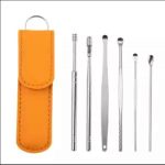 6 PCS Ear Pick Set Portable Ear Cleaner Set Stainless Steel With Lather Case - Image 5
